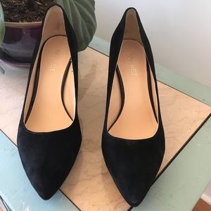 Nine West Suede Wedge Pointed Toe Heels